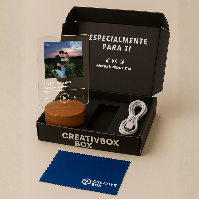 Lámpara con foto + texto