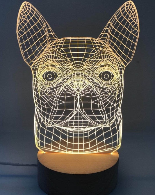 Lámpara Led Bulldog Francés lámparas