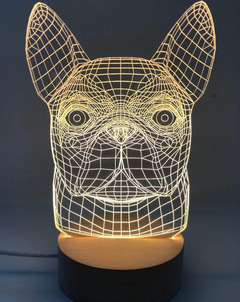 Lámpara Led Bulldog Francés lámparas