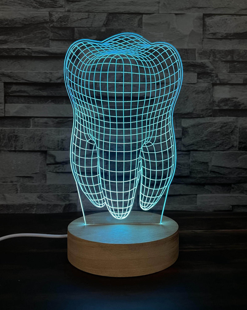 Lámpara Led Lámpara de Diente lámparas Luces de Colores intercambiables