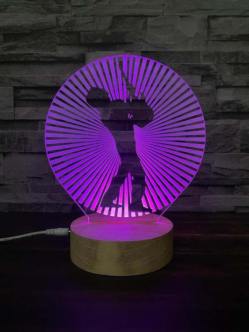 Lámpara Led Silueta Rock lámparas COLORES / SIN GRABADO
